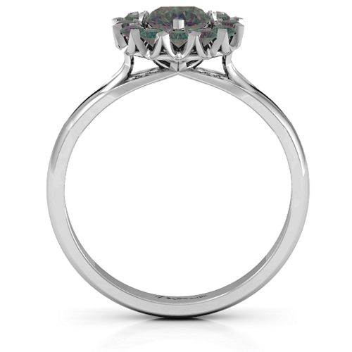 Adore and Cherish Ring – 9kt White Gold with Alexandrite