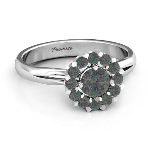 Adore and Cherish Ring – 9kt White Gold with Alexandrite