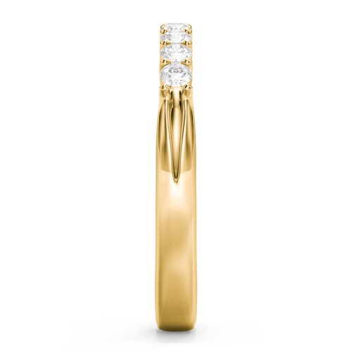 Glimmering Love Ring – 9kt Yellow Gold with Lab Diamond