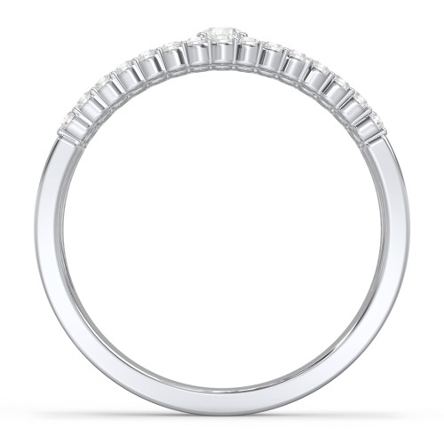 Mesmeric Love Ring – Sterling Silver with Diamond