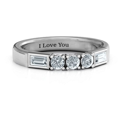 Charmed by Love Ring – Sterling Silver with Diamond