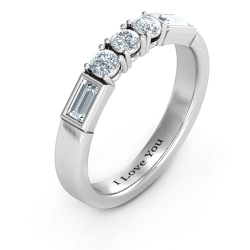 Charmed by Love Ring – Sterling Silver with Diamond