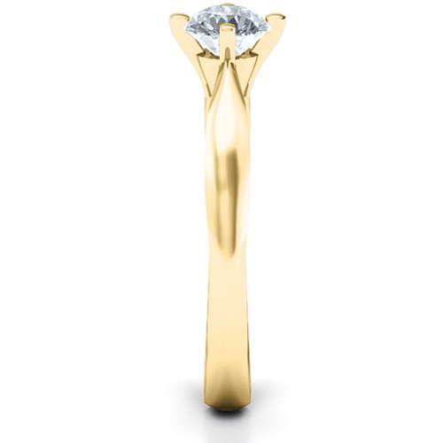 Sandra Solitaire Ring – 9kt Yellow Gold with Cubic Zirconia