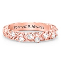 Stones Woven in Love Ring