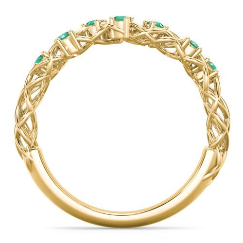 Stones Woven in Love Ring