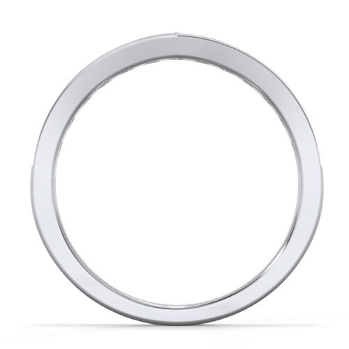 Vanessa Band Ring – Sterling Silver with Opal