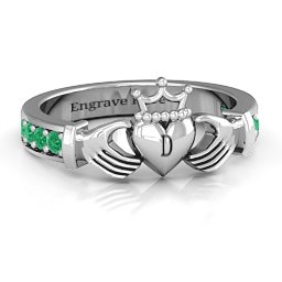 Classic Claddagh Ring with Accents
