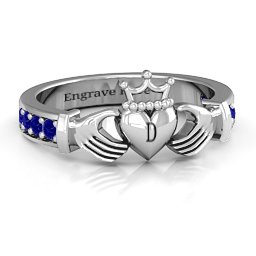 Classic Claddagh Ring with Accents