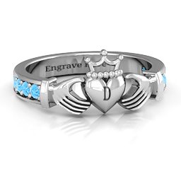 Classic Claddagh Ring with Accents