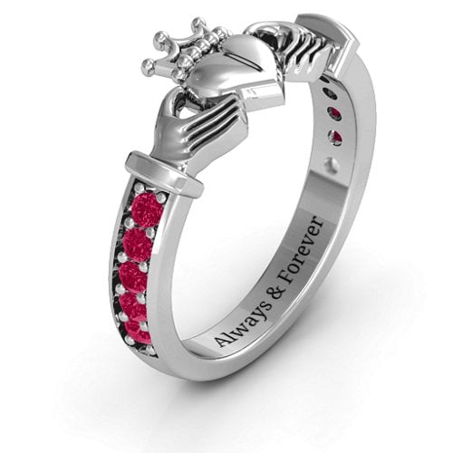 Classic Claddagh Ring with Accents