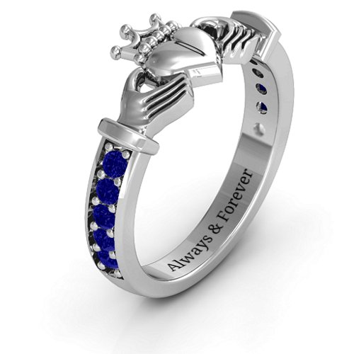 Classic Claddagh Ring with Accents