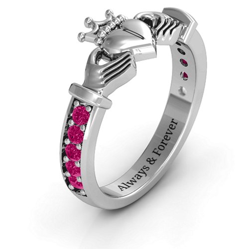 Classic Claddagh Ring with Accents