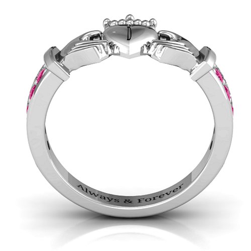 Classic Claddagh Ring with Accents