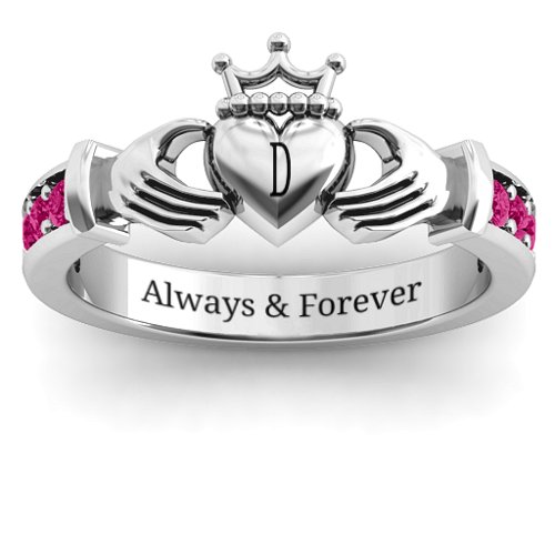 Classic Claddagh Ring with Accents