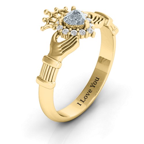 Claddagh with Halo Ring