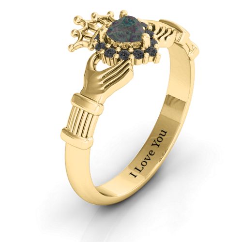 Claddagh with Halo Ring