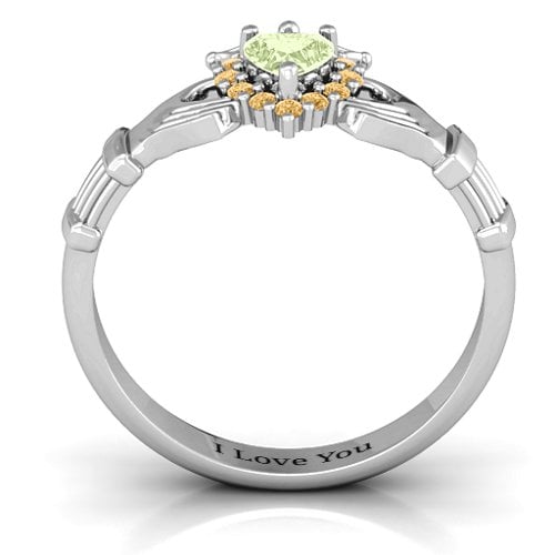 Claddagh with Halo Ring