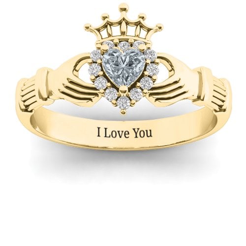 Claddagh with Halo Ring