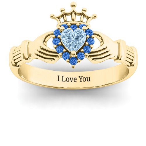 Claddagh with Halo Ring
