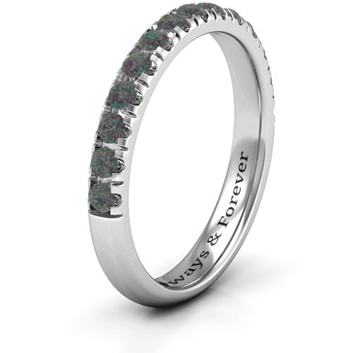 Love All Around Ring – Sterling Silver with Alexandrite