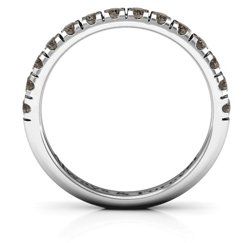 Love All Around Ring – Sterling Silver with Smokey Quartz