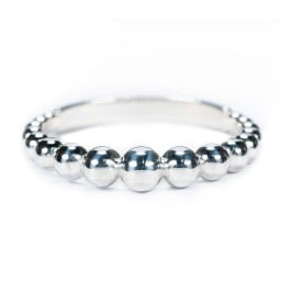 Graduated Beaded Stacking Ring