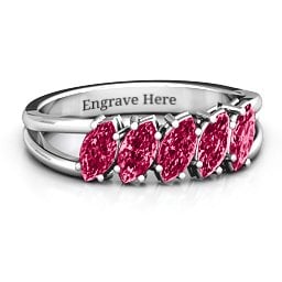 Angled Marquise Ring