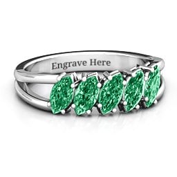 Angled Marquise Ring