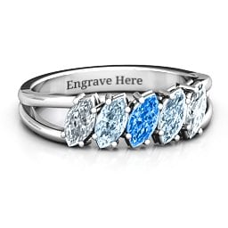 Angled Marquise Ring