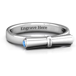 Diploma Scroll Graduation Ring
