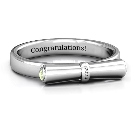 Diploma Scroll Graduation Ring