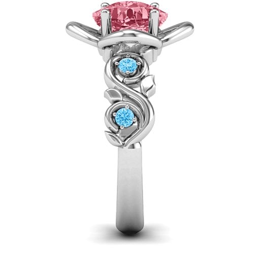 Cushion on Flowers Ring