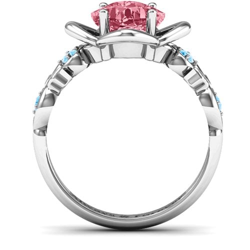 Cushion on Flowers Ring