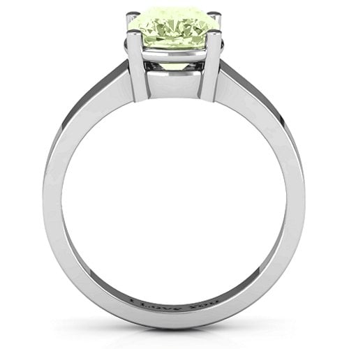 Cushion Cut Solitaire Ring