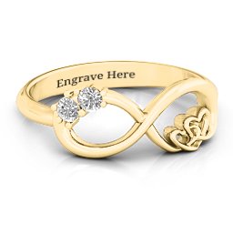 Double the Love Infinity Ring