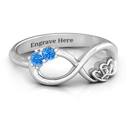 Double the Love Infinity Ring
