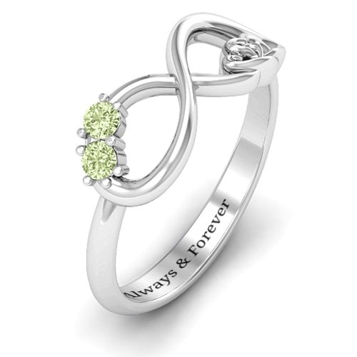 Double the Love Infinity Ring