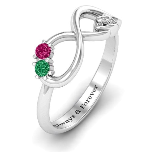 Double the Love Infinity Ring