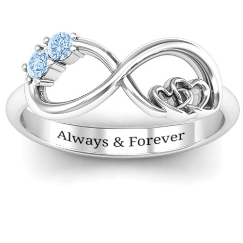 Double the Love Infinity Ring
