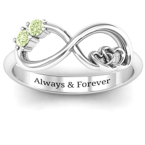 Double the Love Infinity Ring