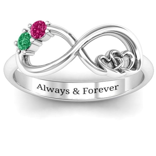 Double the Love Infinity Ring