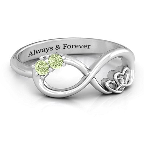 Double the Love Infinity Ring