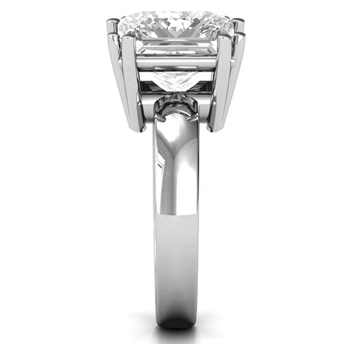 Basket Set Princess Cut Solitaire Ring