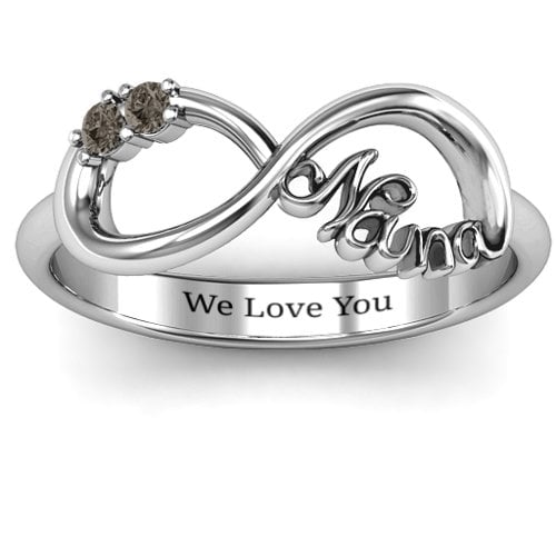 2-10 Stone Nana Infinity Ring