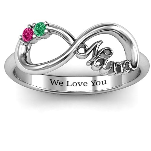 2-10 Stone Nana Infinity Ring