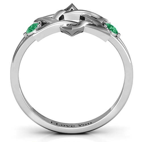Classic Star of David Ring – Sterling Silver with Emerald