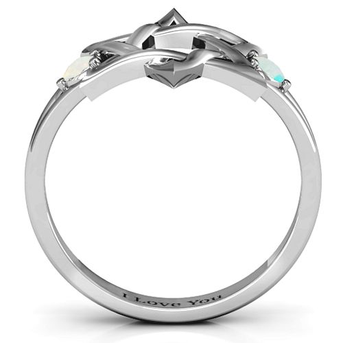 Classic Star of David Ring – Sterling Silver with Opal