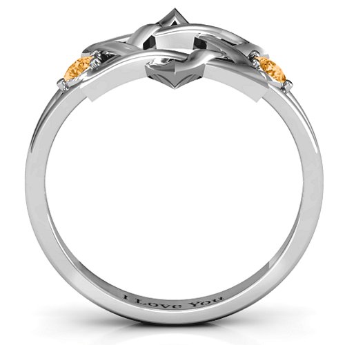 Classic Star of David Ring – Sterling Silver with Citrine