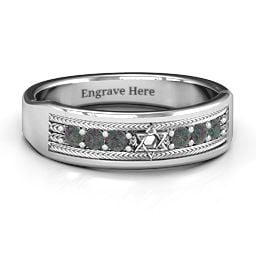 Star of David Band Ring