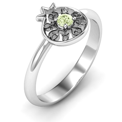 Pomegranate with Filigree Ring